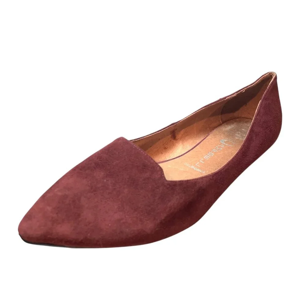 Jeffrey Campbell Ibiza Havana Last Sonnet Suede Skimmer‎ Flats